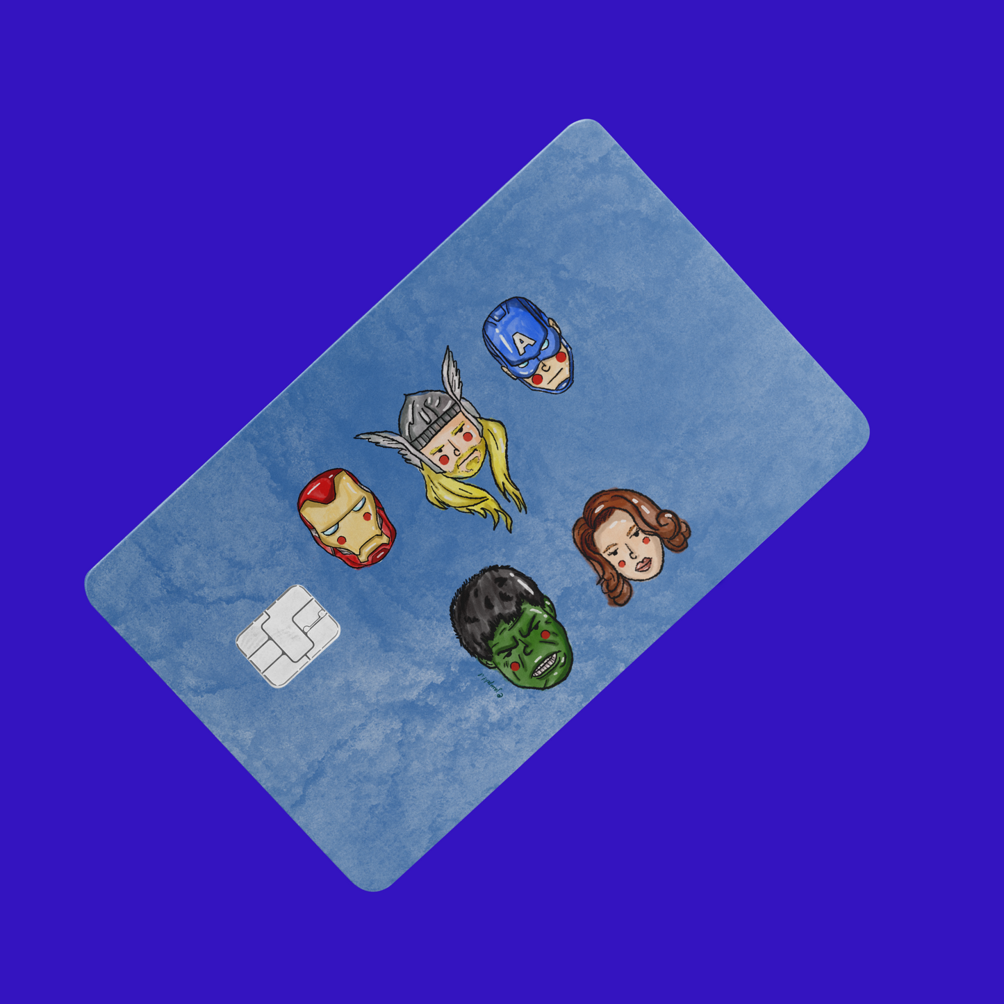 Adhesivos tarjetas - Avengers