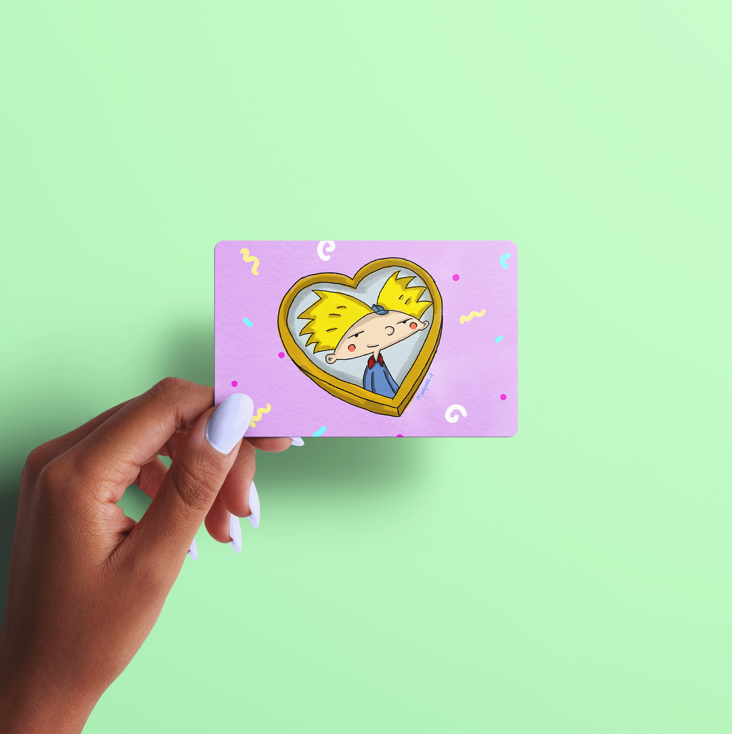 Adhesivos tarjetas - Hey Arnold!