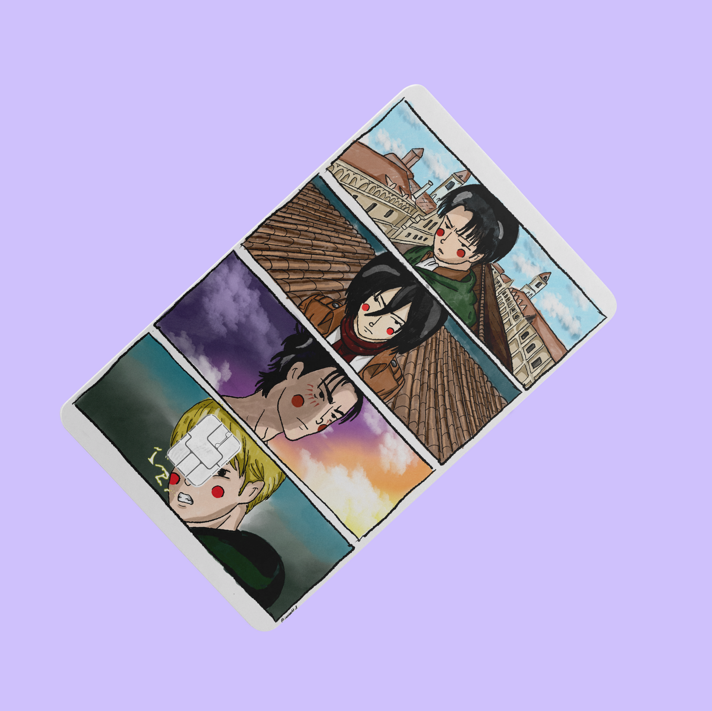 Adhesivos tarjetas - Shingeki No Kyojin