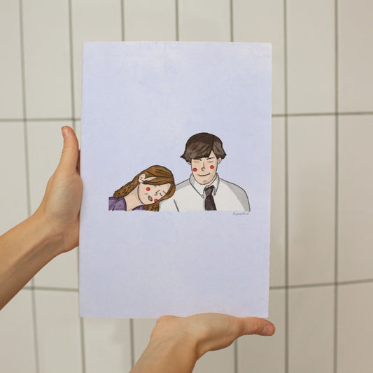 Póster The Office - Jim y Pam