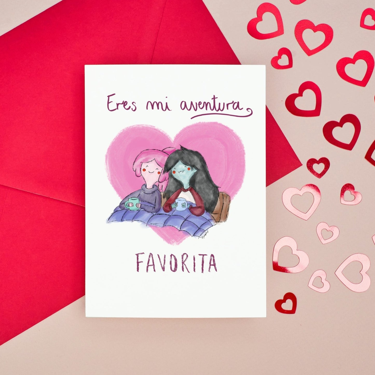 Tarjeta Valentín - Adventure Time