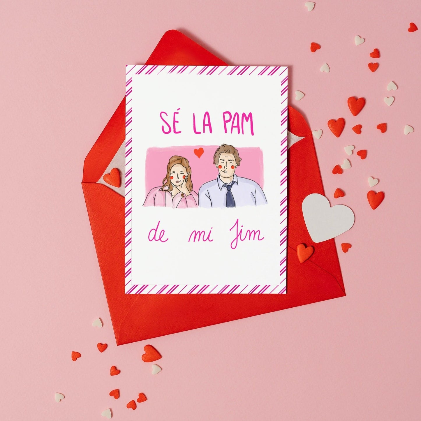 Tarjeta Valentín - Jim y Pam